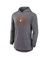 Nike Men's Heather Gray Texas Longhorns Blitz Hoodie Long Sleeve T-Shirt