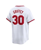 Nike Men's Ken Griffey White Cincinnati Reds Throwback Cooperstown Limited Jersey