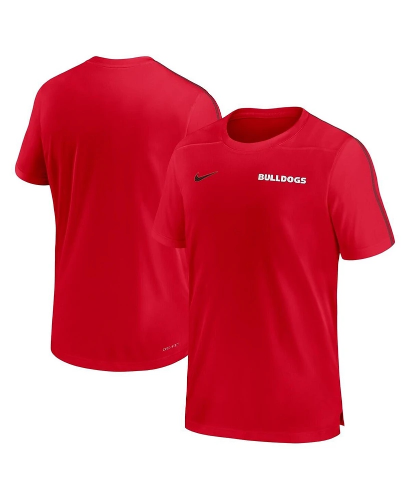 Nike Men's Georgia Bulldogs 2024 Sideline Coach Performance T-shirt