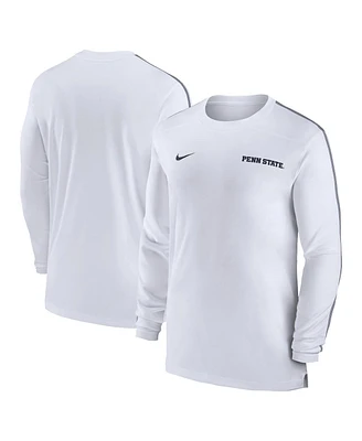 Nike Men's Penn State Nittany Lions 2024 Sideline Coach Uv Performance Long Sleeve T-Shirt