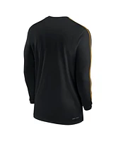 Nike Men's Black Iowa Hawkeyes 2024 Sideline Coach Uv Performance Long Sleeve T-Shirt