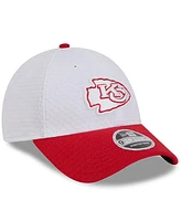 New Era Men's White/Red Kansas City Chiefs 2024 Nfl Training Camp 9FORTY Adjustable Hat