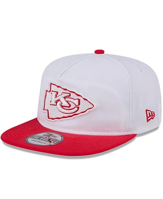 New Era Men's White/Red Kansas City Chiefs 2024 Nfl Training Camp Golfer Snapback Hat