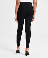 Bar Iii Women's High-Waist Seamed Ponte-Knit Leggings, Created for Macy's