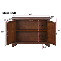 Versatile Retro Console Table with Four Color Options