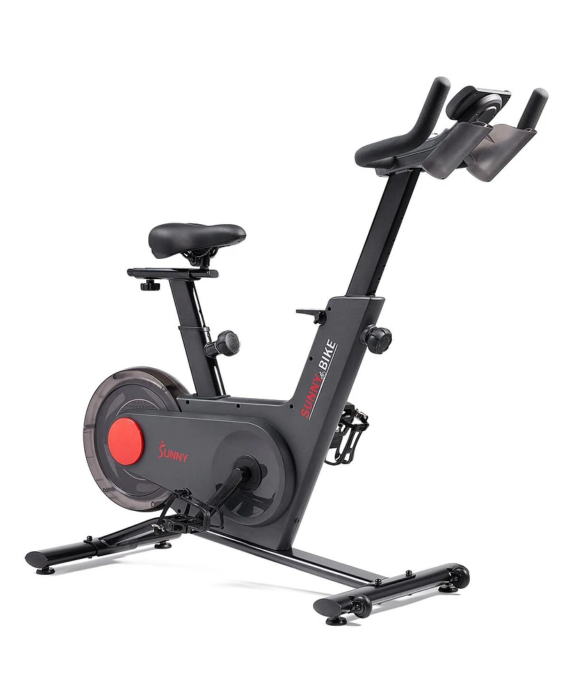 Sunny Health & Fitness Tryden Premium Connected Cycle Bike with 16-Level Electromagnetic Resistance, Digital Lcd Dial & Exclusive SunnyFit App Enhance