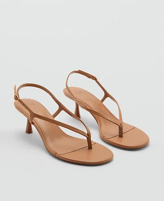 Mango Women's Kitten Heel Sandals