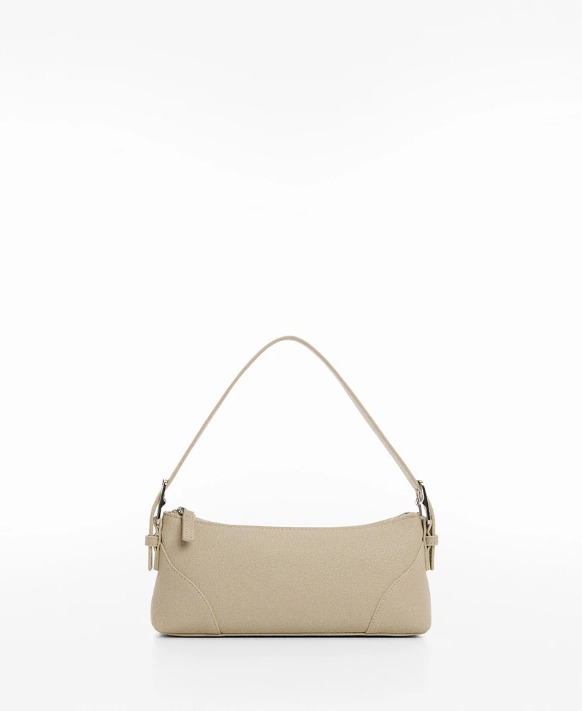 Mango Women's Buckle Detail Shoulder Bag