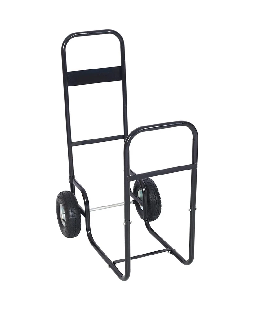 Streamdale Furniture Multipurpose Firewood & Heavy-Duty Cart with 200lb Capacity