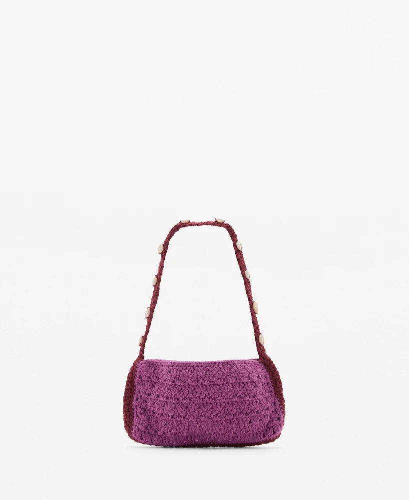 Mango Women's Crochet Handbag