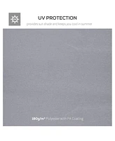 9.84' x 9.84' Two-Tier Replacement Gazebo Canopy with Uv and Water Resistance