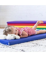 ECR4Kids SoftZone Rainbow Rest Mat, 2in, Purple, 5-Piece