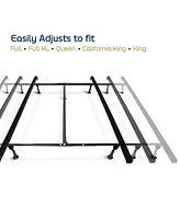 Clara Clark Heavy Duty Lag Adjustable Steel Bed Base With Center Support