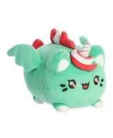 Aurora Small Peppermint Pegasus Meowchi Tasty Peach Festive Plush Toy Green 7.5"