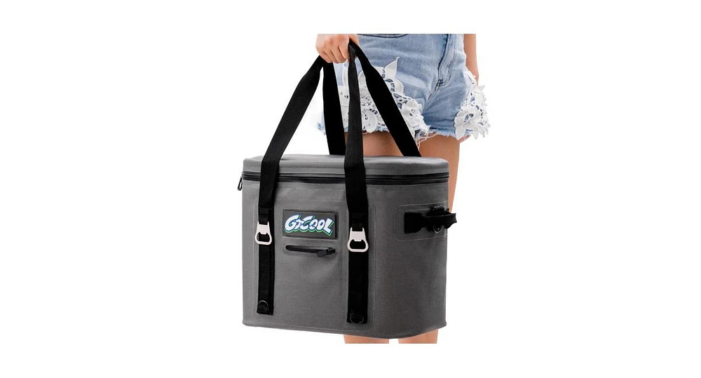 Slickblue 24-Can Soft Cooler Water-Resistant Leakproof Insulated Lunch Bag