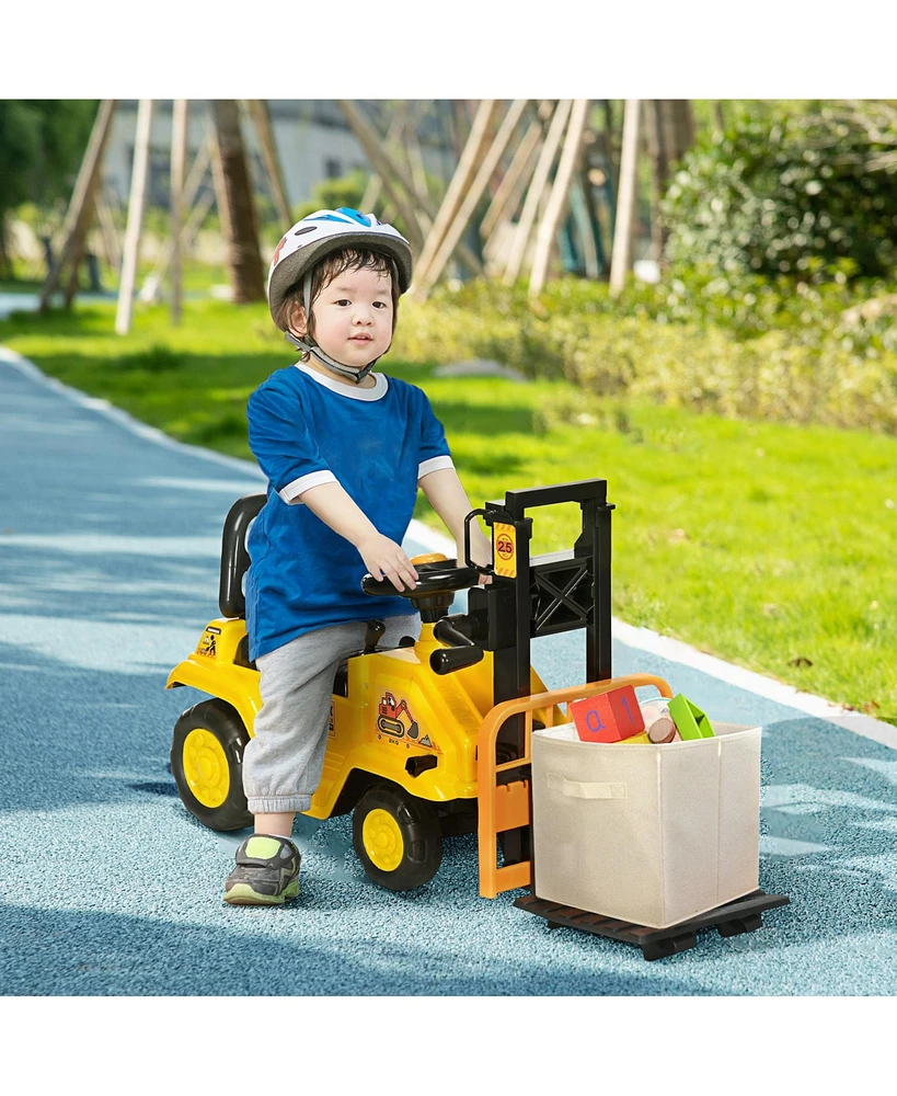 Streamdale Furniture Kids' Forklift for Warehouse Adventures with Storage and Horn