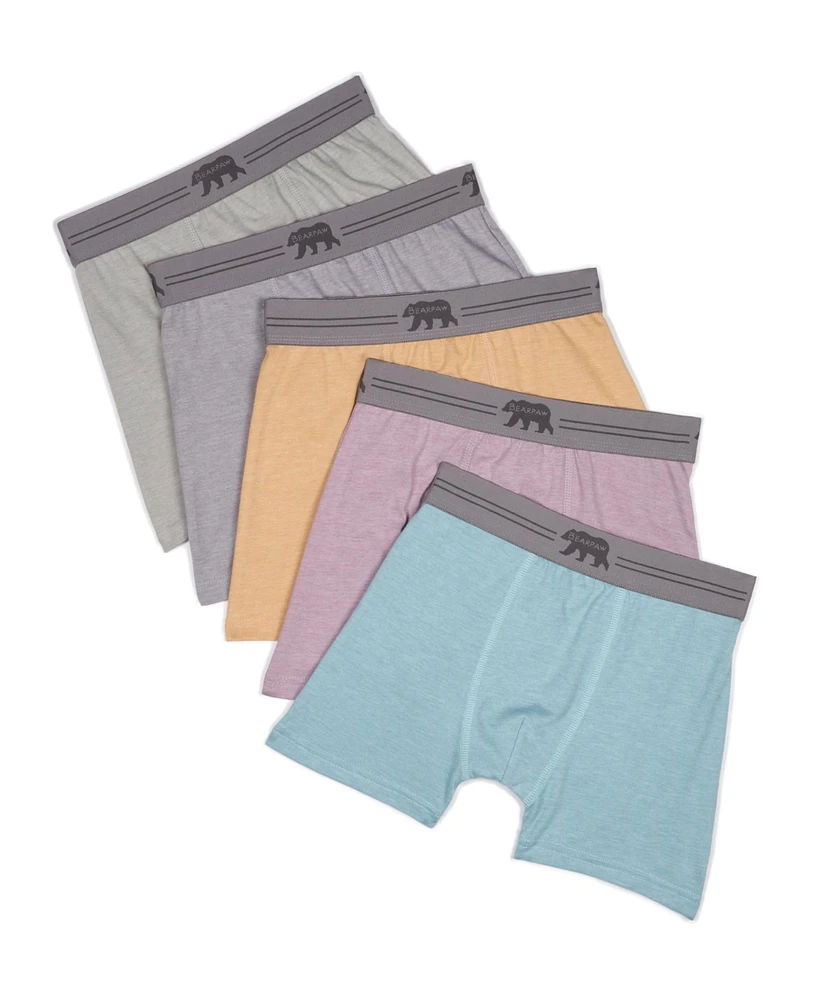 Bearpaw Boys Big 5-Pack Cotton Boxer Briefs