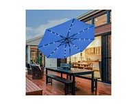 10 Feet Outdoor Patio umbrella with Bright Solar Led Lights