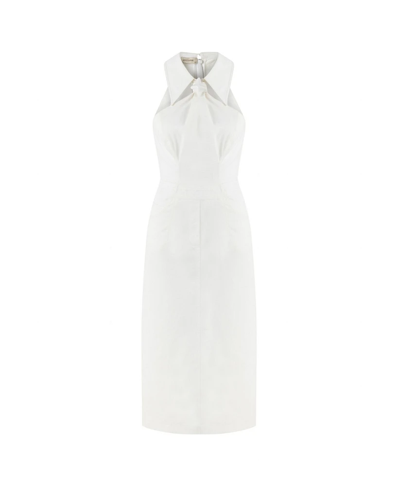 Nocturne Women's Halter Neck Long Dress