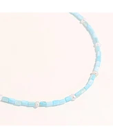 Joey Baby Limited Lusia Necklace - Baby Blue - Silver