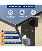 Streamdale Furniture Sturdy Wall-Mounted Lean to Awning for Heavy Weather Protection