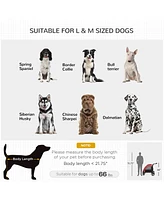 Spacious Pet Stroller for Dogs up to 77 lbs, with Foldable Design for Convenient Storage