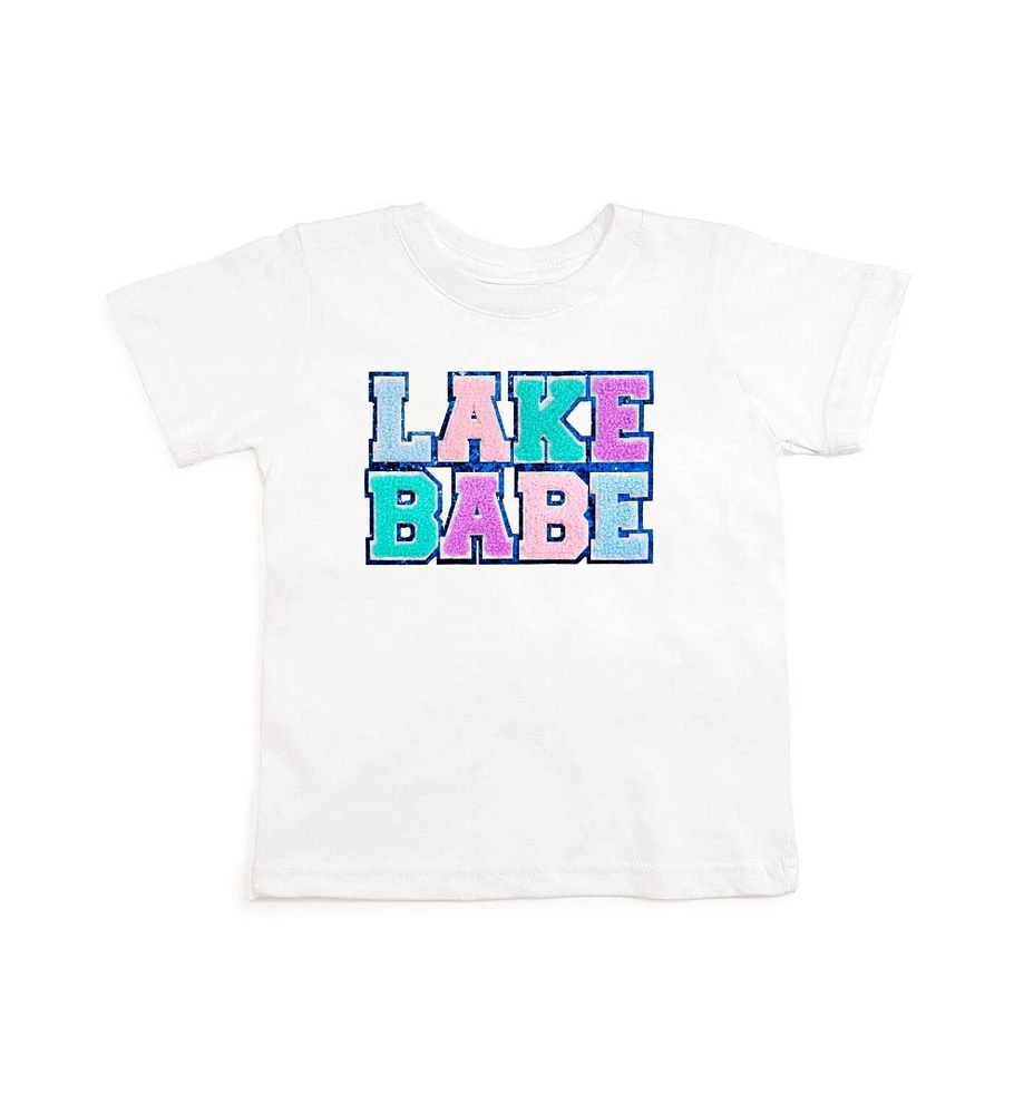 Sweet Wink Little and Big Girls Lake Babe Patch Short Sleeve T-Shirt