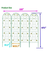 Streamdale Furniture Rustproof 71" Garden Trellis for Climbing Plants