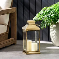 Streamdale Furniture Modern Outdoor Lantern Stainless Steel & Tempered Glass for Refined Elegance