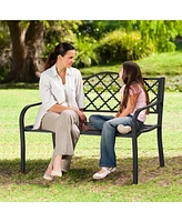 Slickblue 50 Inch Patio Garden Bench Loveseats
