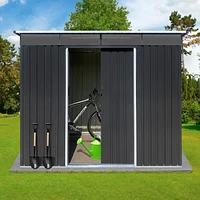 Streamdale Furniture Metal garden sheds 6ftx8ft outdoor storage sheds Acrylic Total