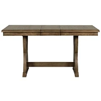 Mid-Century Solid Wood 7-Piece Dining Table Set Extendable Kitchen Table Set