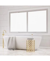 Zulay Kitchen Non Adhesive Opaque Privacy Window Film Glare & Uv Protection 29.1x117.1 Ft