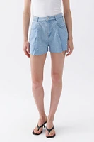 Nocturne Women's Dart Detailed Denim Shorts