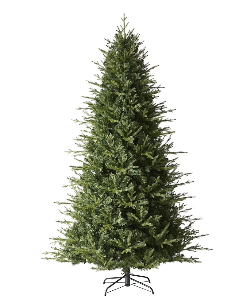 Glitzhome 7.5ft Green Slim Fir Artificial Christmas Tree