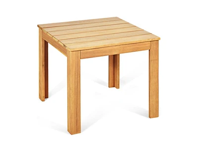 Slickblue Wooden Square Patio Coffee Bistro Table