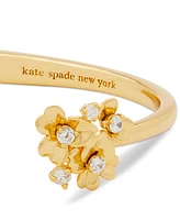 kate spade new york Gold-Tone Precious Pansy Cuff Bracelet