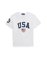 Polo Ralph Lauren Toddler and Little Boys Team Usa Cotton Jersey Tee