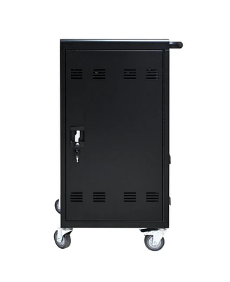 Streamdale Furniture Mobile Charging Cart and Cabinet for Tablets Laptops 45-Device