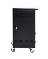 Streamdale Furniture Mobile Charging Cart and Cabinet for Tablets Laptops 45-Device