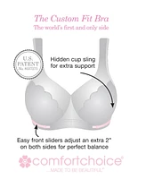 Comfort Choice Women's Full Coverage Lace Cup Bra