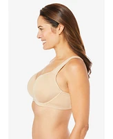 Comfort Choice Women's Underwire Microfiber T-Shirt Bra