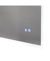 Simplie Fun 20" Modern Led Backlit Anti-Fog Bathroom Mirror