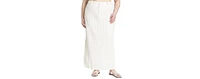 Eloquii Women's Striped Linen Maxi Column Skirt