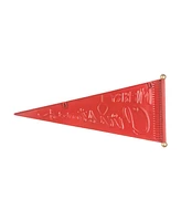 Glitzhome 25 L Metal Merry Christmas Pennant Wall Decor