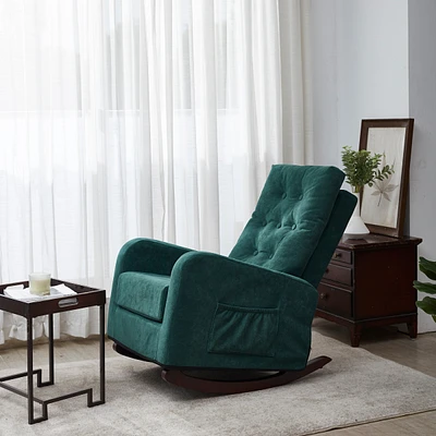 Simplie Fun Accent Chair Tv Chair Living Room Chair Lazy Recliner Comfortable Fabric Leisure Sofa, Modern