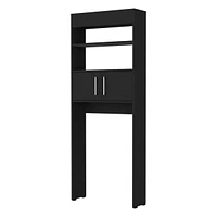 Streamdale Furniture Morley 2-Shelf Over The Toilet Cabinet Black Wengue