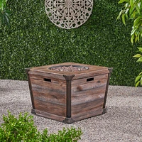 Simplie Fun Mgo Fire Pit Table Rustic Warmth and Style