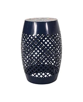 Streamdale Furniture Chic Lace Cut Outdoor Mosaic End Table