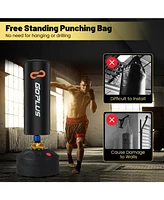 Slickblue Freestanding Punching Bag Kickboxing Bag with Stand and Suction Cup Base